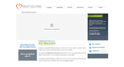 Desktop Screenshot of mightywebsolutions.com