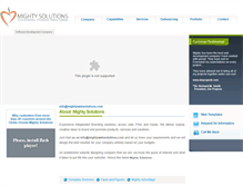 Tablet Screenshot of mightywebsolutions.com